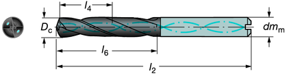 Belső hűtőközeg-ellátás P M K N Méretek, milliméter, col (mm, in.) l4 = Ajánlott max fúrásmélység C C C C C34 C34 C34 C34 dmm l2 l2 l4 l4 l6 l6 c mm c col Rendelési kód mm mm in. mm in. mm in. 3.00.