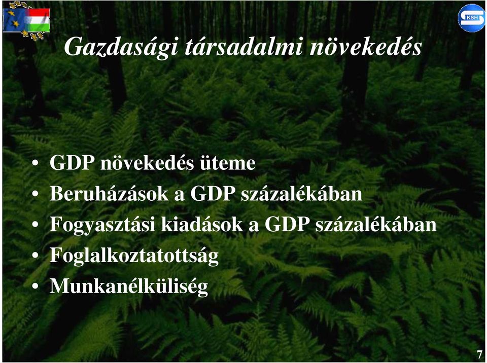 százalékában Fogyasztási kiadások a GDP