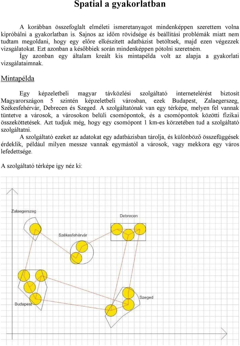 Ezt azonban a későbbiek során mindenképpen pótolni szeretném. Így azonban egy általam kreált kis mintapélda volt az alapja a gyakorlati vizsgálataimnak.