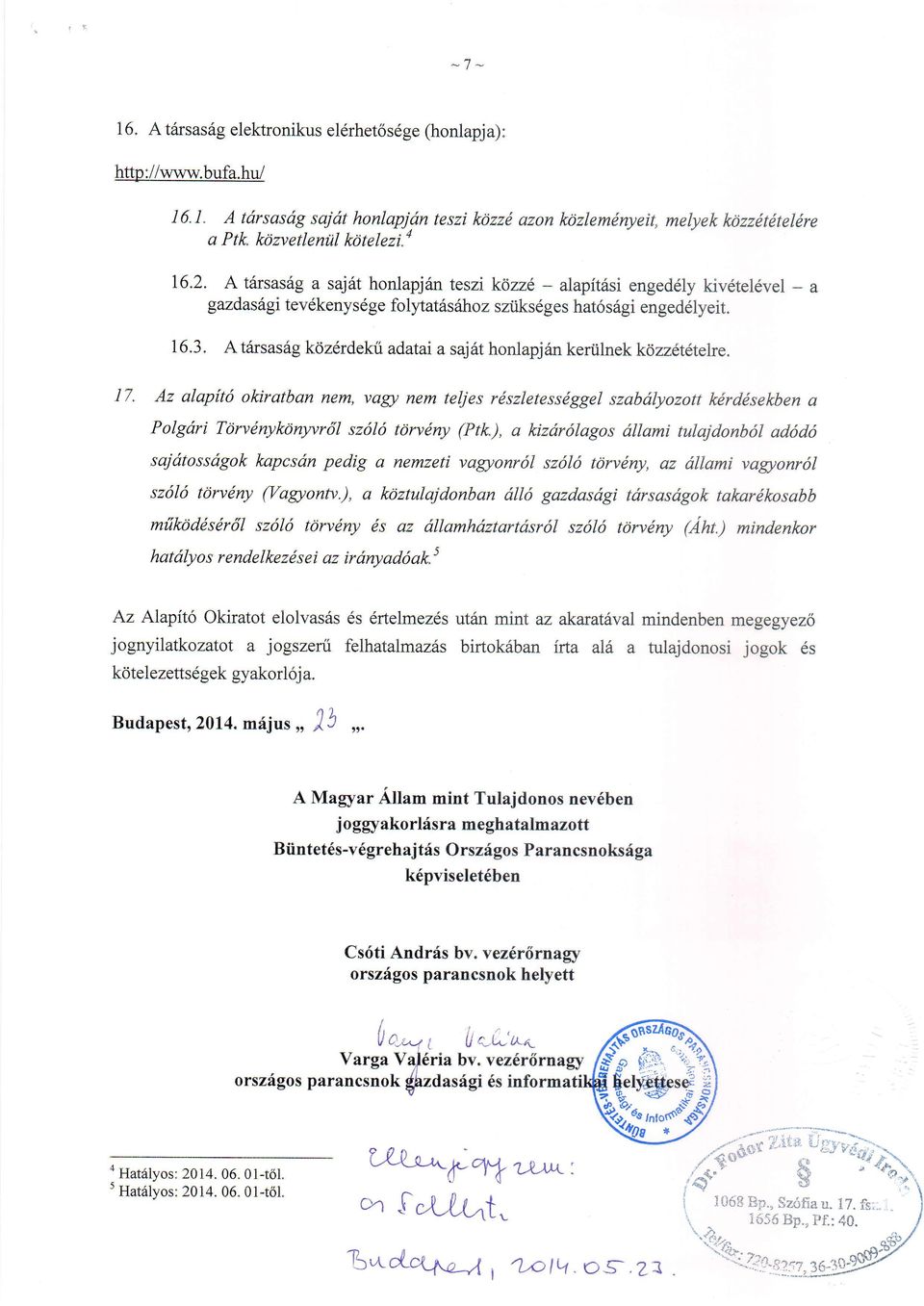 Atiirsasiig kciz6rdekri adatai a saj6t honlapjan keriilnek kozz6t6teke. 17.