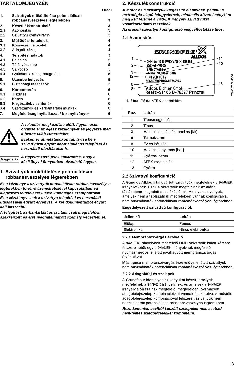 1 Biztonsági utasítások 5 6. Karbantartás 6 6.1 Tisztítás 6 6.2 Kenés 6 6.3 Kiegészítők / perifériák 6 6.4 Szerszámok és karbantartási munkák 6 7.