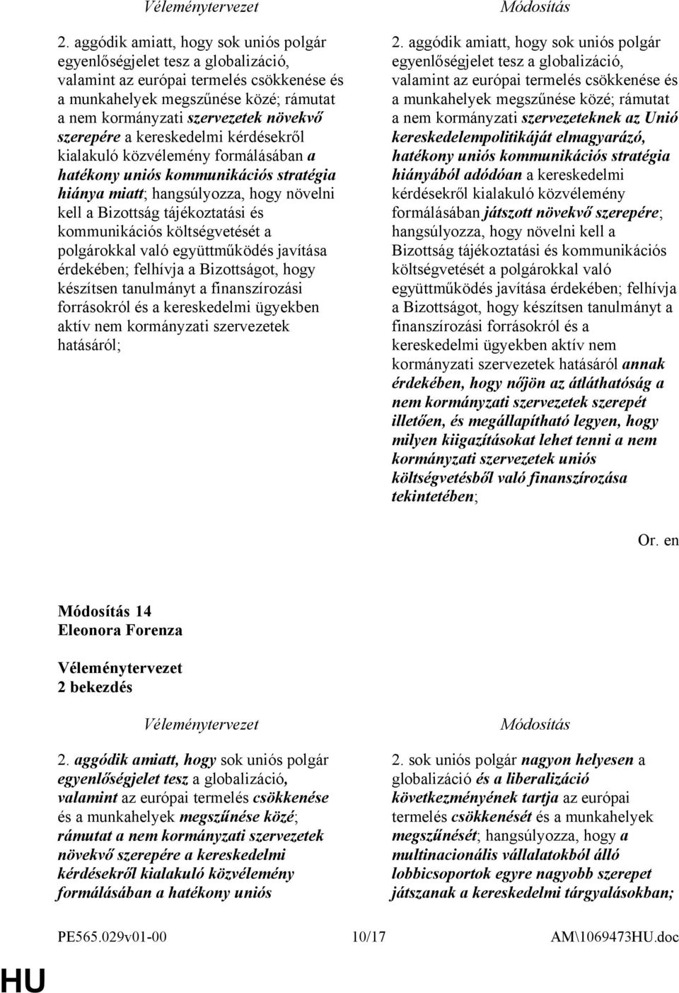 kommunikációs költségvetését a polgárokkal való együttműködés javítása érdekében; felhívja a Bizottságot, hogy készítsen tanulmányt a finanszírozási forrásokról és a kereskedelmi ügyekben aktív nem