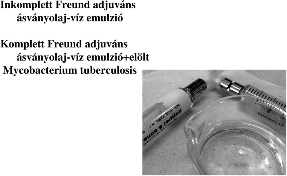 Freund adjuváns ásványolaj-víz