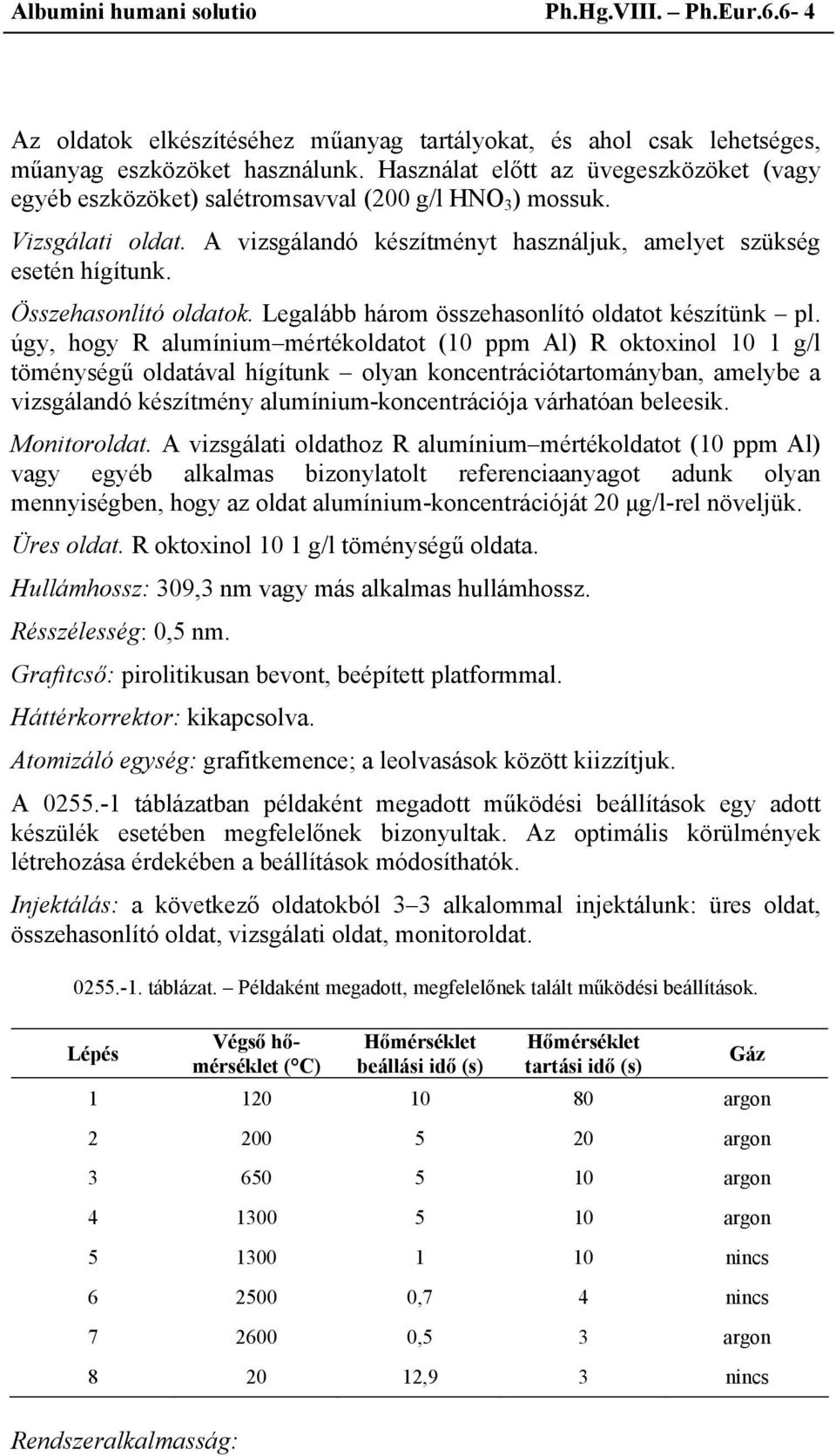 Összehasonlító oldatok. Legalább három összehasonlító oldatot készítünk pl.