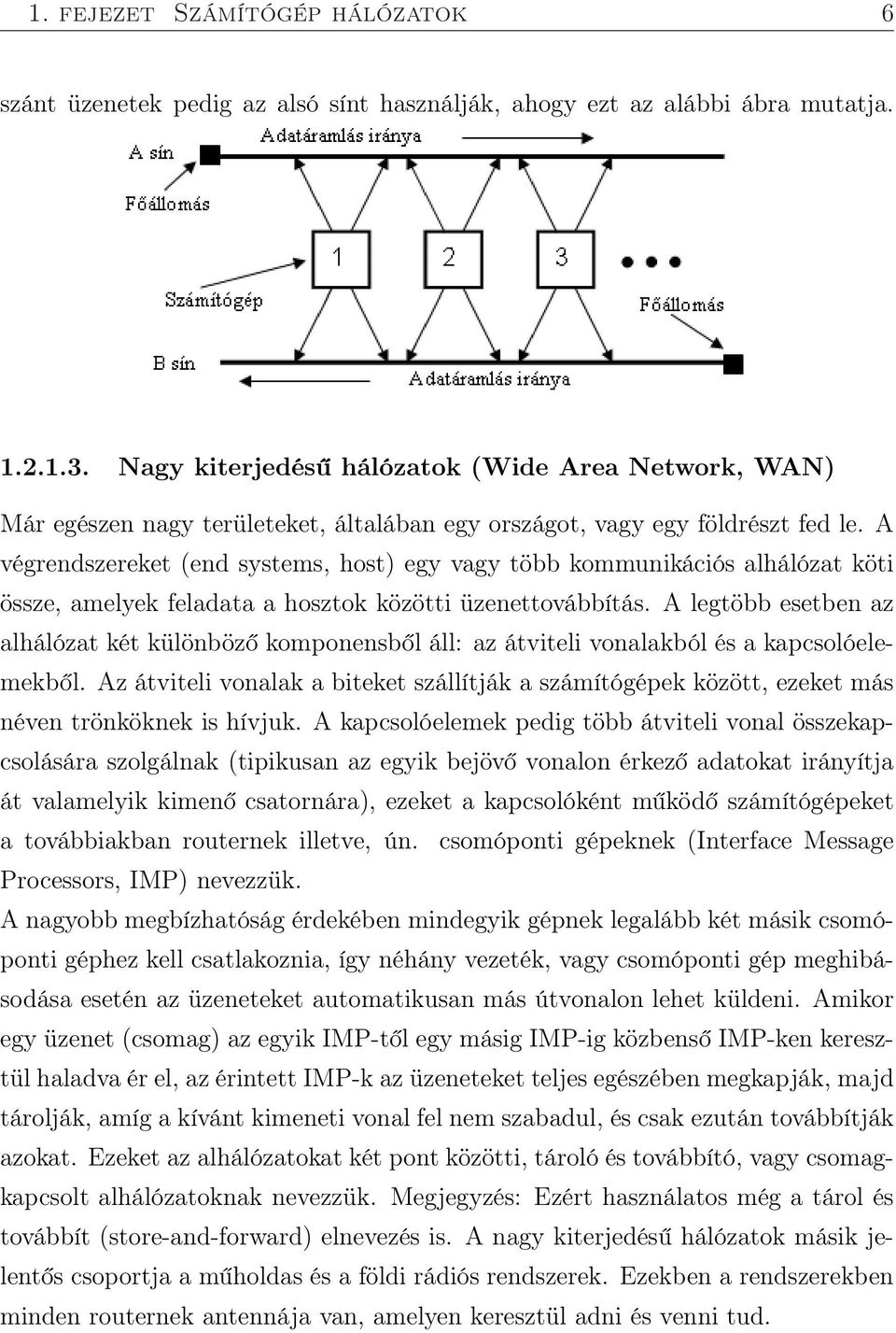 A végrendszereket (end systems, host) egy vagy több kommunikációs alhálózat köti össze, amelyek feladata a hosztok közötti üzenettovábbítás.