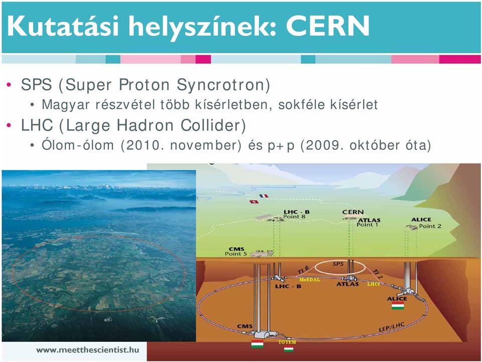 kísérlet LHC (Large Hadron Collider) Ólom-ólom (2010.