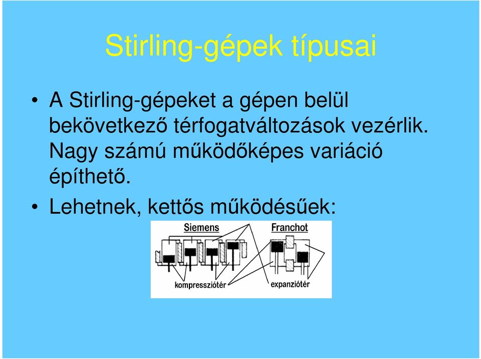 térfogatváltozások vezérlik.