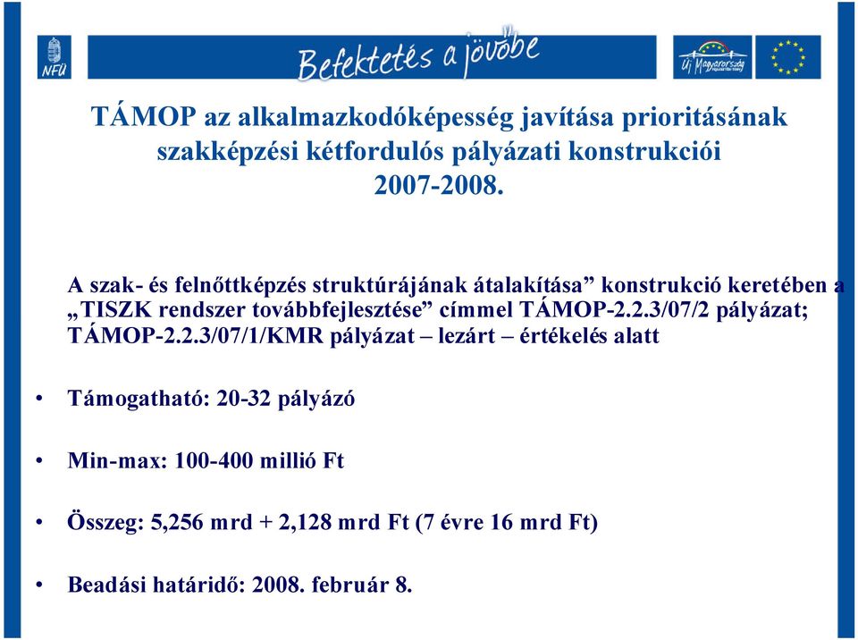 címmel TÁMOP-2.