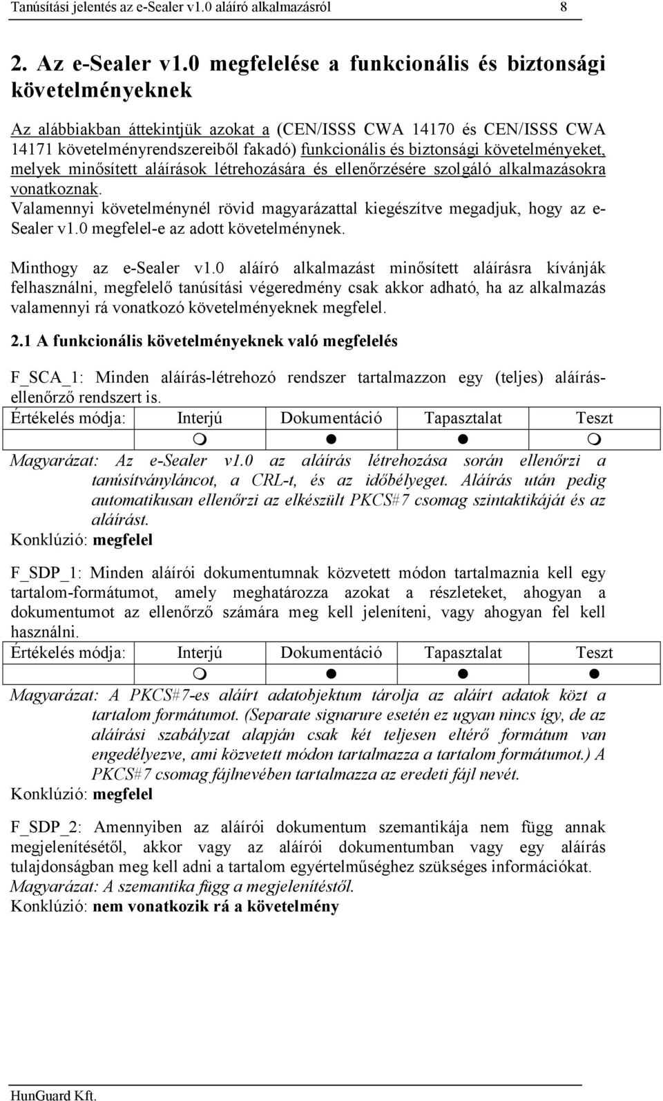 követelményeket, melyek minősített aláírások létrehozására és ellenőrzésére szolgáló alkalmazásokra vonatkoznak.