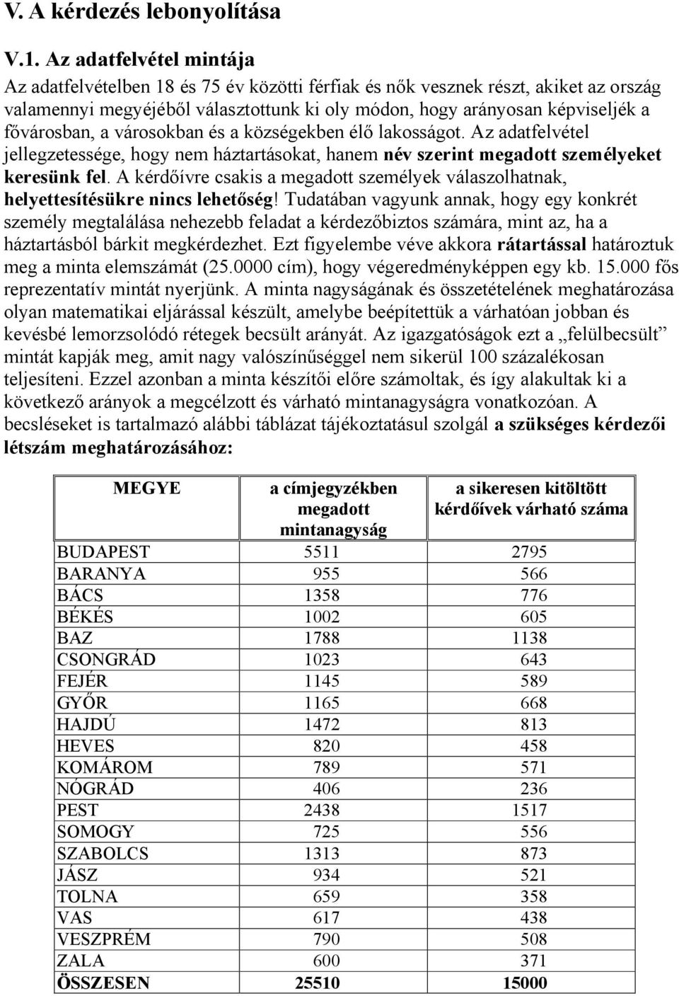 fővárosban, a városokban és a községekben élő lakosságot. Az adatfelvétel jellegzetessége, hogy nem háztartásokat, hanem név szerint megadott személyeket keresünk fel.