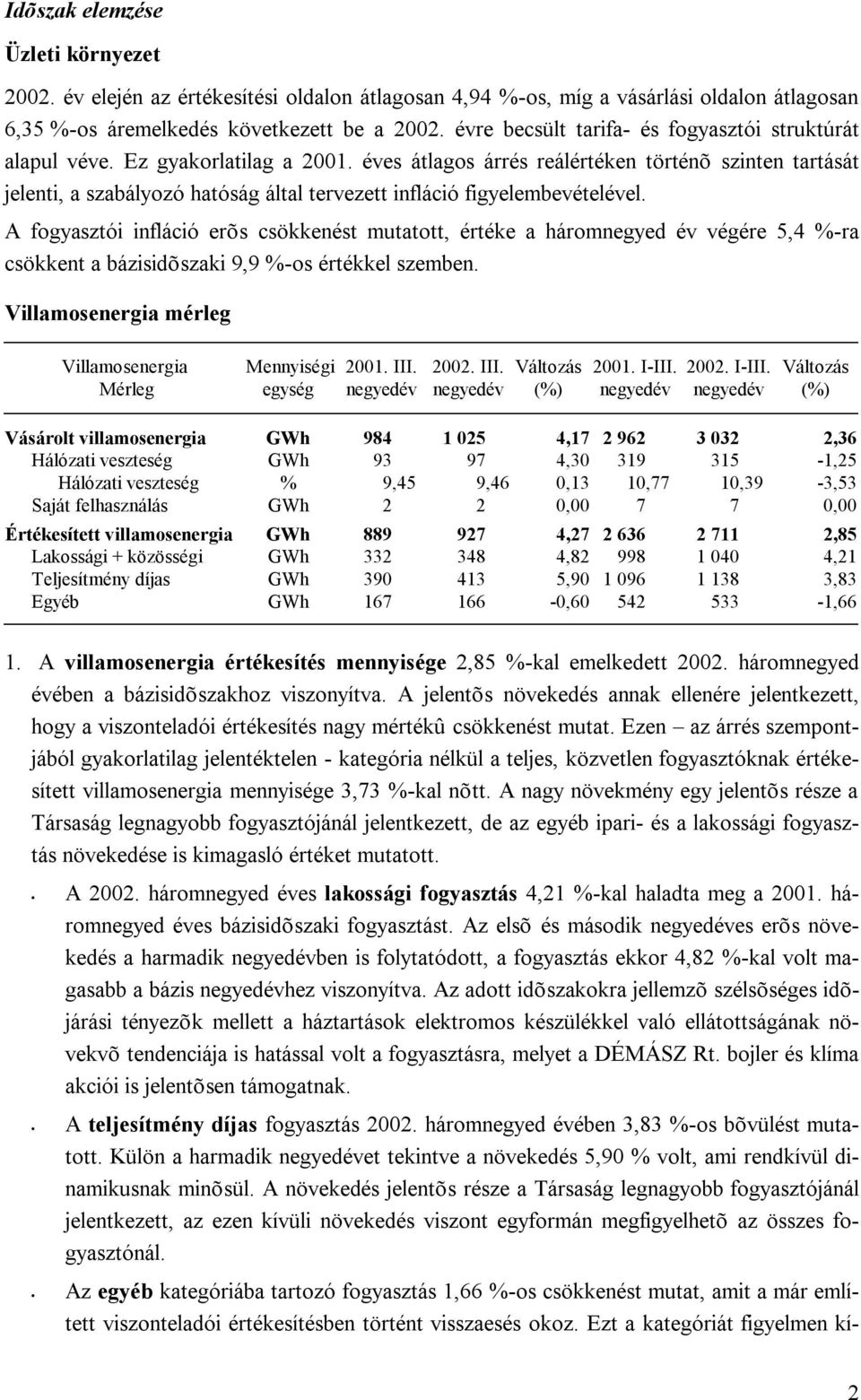 éves átlagos árrés reálértéken történõ szinten tartását jelenti, a szabályozó hatóság által tervezett infláció figyelembevételével.