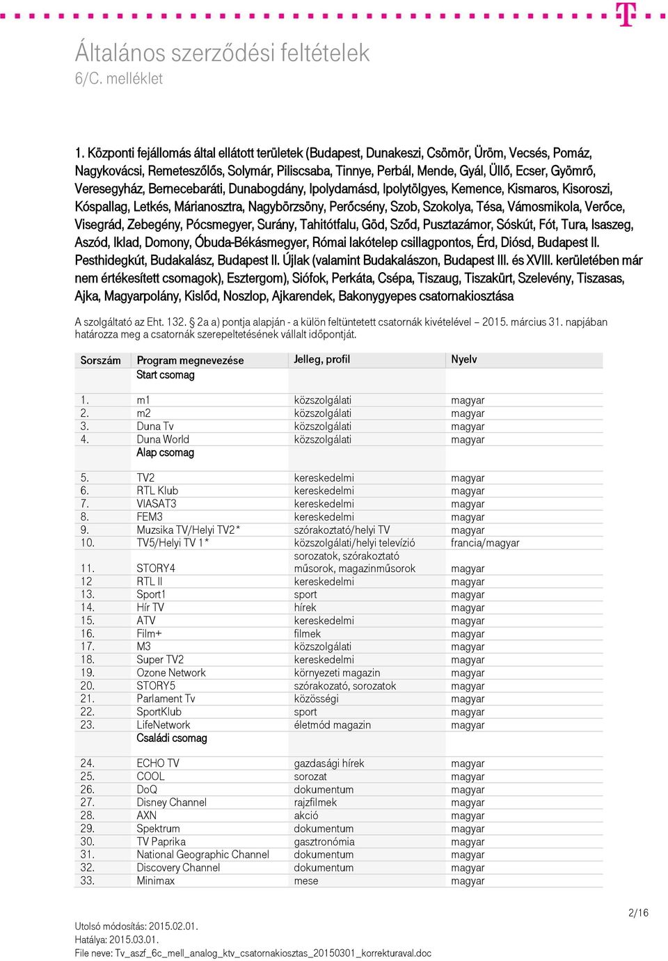 Visegrád, Zebegény, Pócsmegyer, Surány, Tahitótfalu, Göd, Sződ, Pusztazámor, Sóskút, Fót, Tura, Isaszeg, Aszód, Iklad, Domony, Óbuda-Békásmegyer, Római lakótelep csillagpontos, Érd, Diósd, Budapest