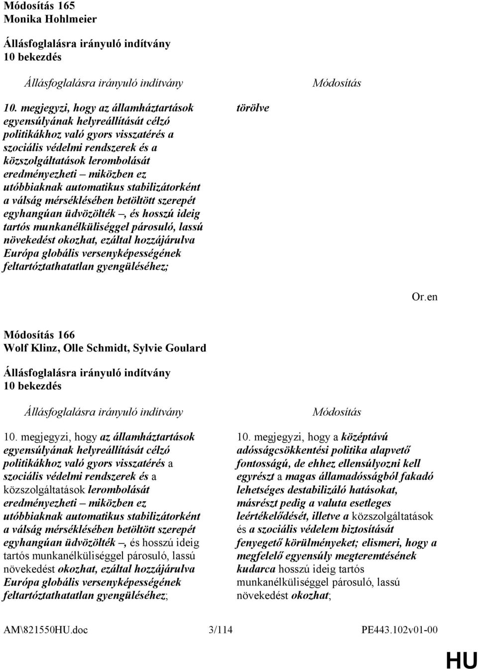 ez utóbbiaknak automatikus stabilizátorként a válság mérséklésében betöltött szerepét egyhangúan üdvözölték, és hosszú ideig tartós munkanélküliséggel párosuló, lassú növekedést okozhat, ezáltal