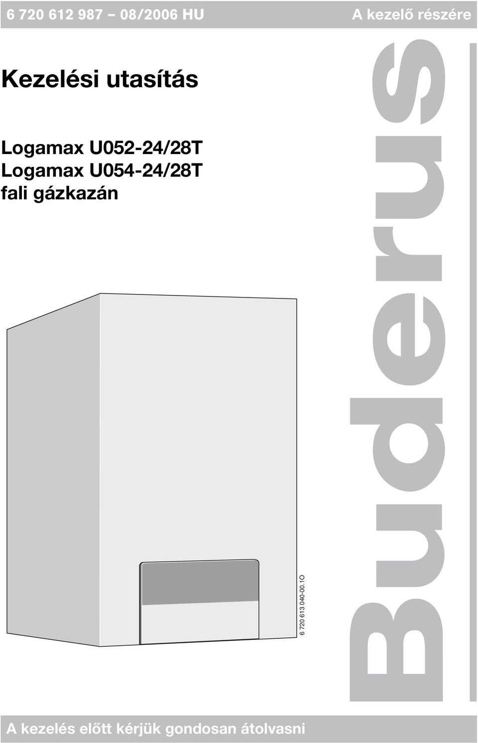 Logamax U054-24/28T fali gázkazán 6 720 613