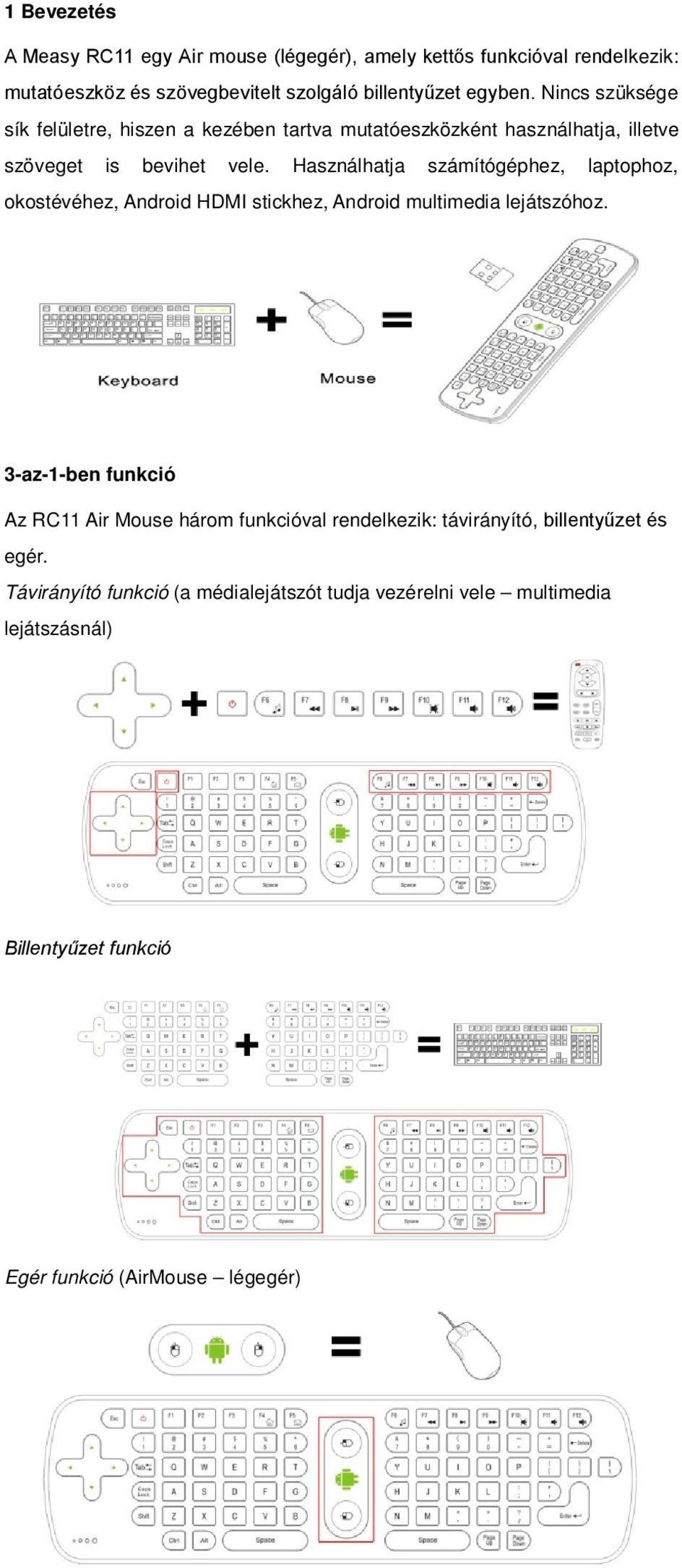 Használhatja számítógéphez, laptophoz, okostévéhez, Android HDMI stickhez, Android multimedia lejátszóhoz.