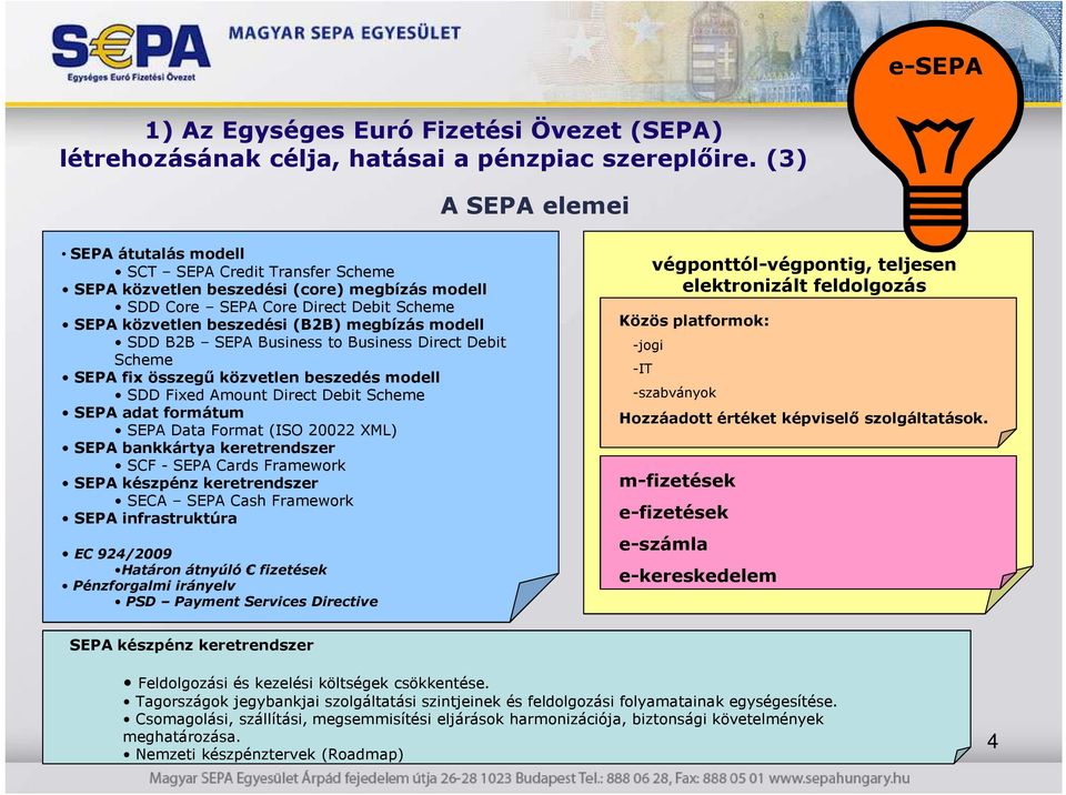 modell SDD B2B SEPA Business to Business Direct Debit Scheme SEPA fix összegő közvetlen beszedés modell SDD Fixed Amount Direct Debit Scheme SEPA adat formátum SEPA Data Format (ISO 20022 XML) SEPA
