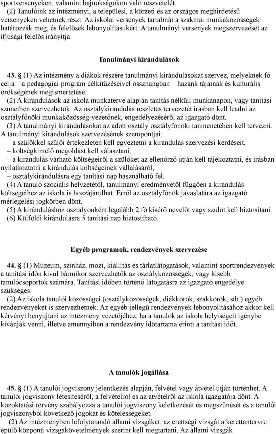Tanulmányi kirándulások 43.