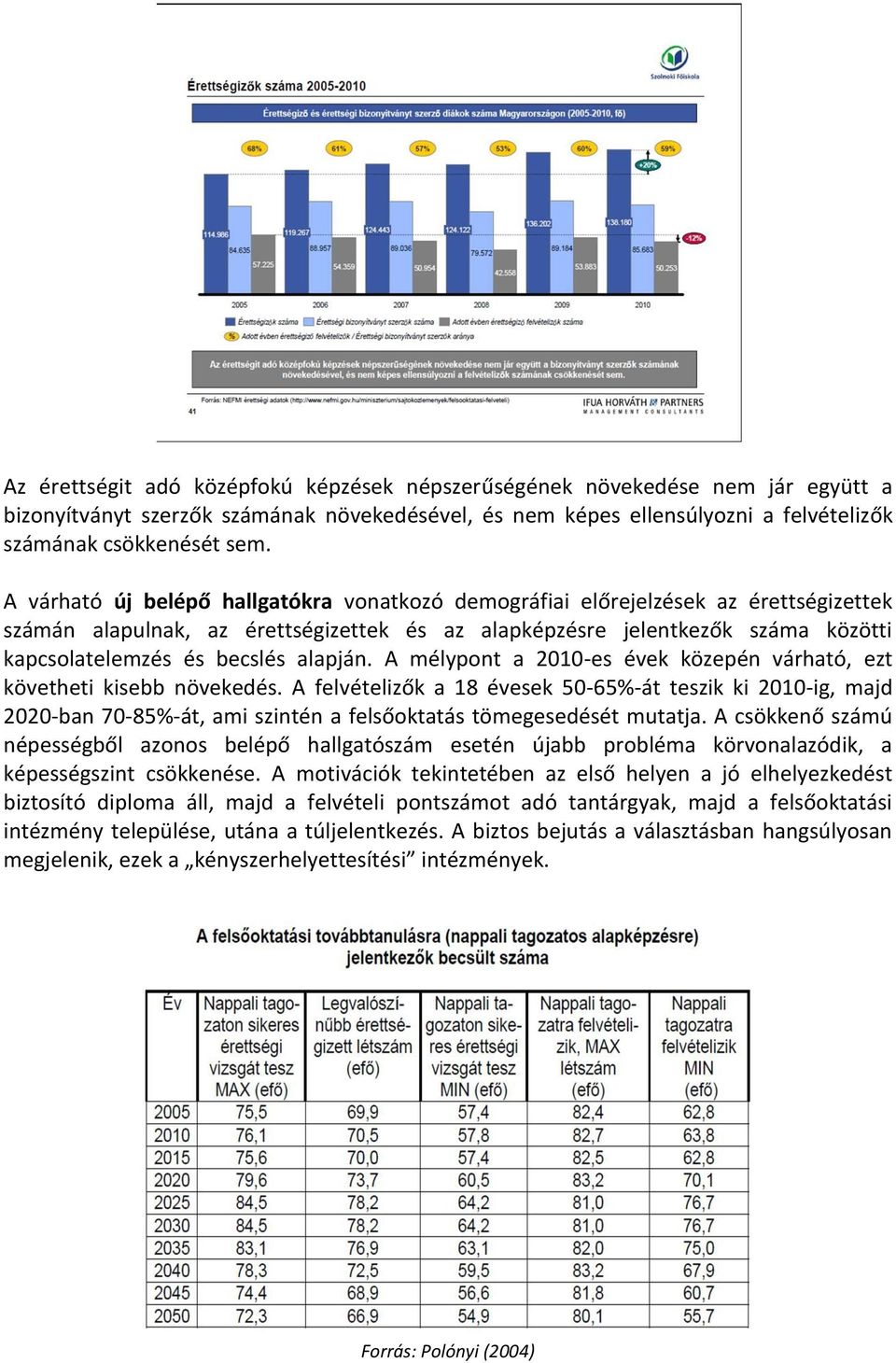 alapján. A mélypont a 2010-es évek közepén várható, ezt követheti kisebb növekedés.