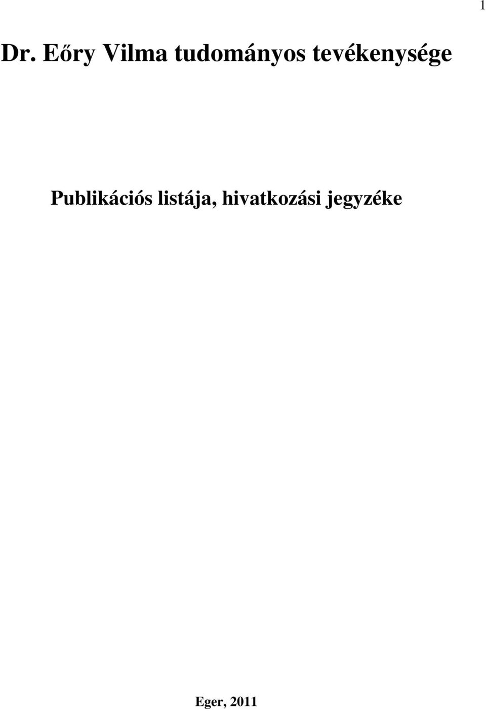Publikációs listája,