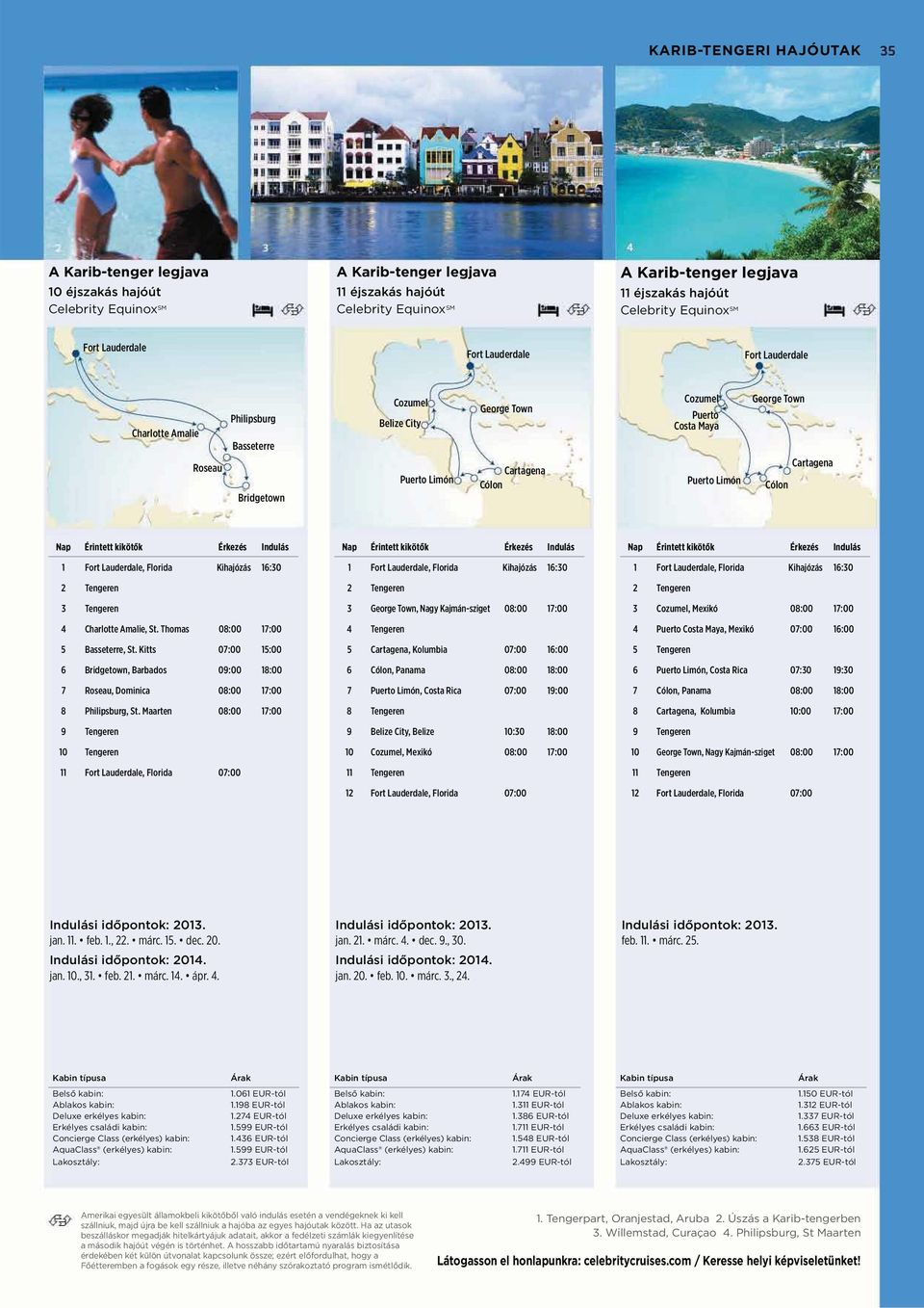 Kitts 07:00 15:00 6 Bridgetown, Barbados 09:00 18:00 7 Roseau, Dominica 08:00 17:00 8, St.