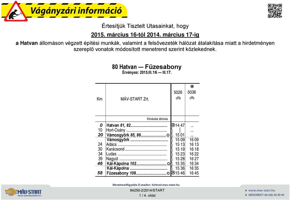 közlekednek. Htvn Füzesbony Érvényes: 215.III.16 III.17. 526 536 1 2 24 3 34 39 46 5 Htvn 1, 2.. Hort-Csány Vámosgyörk 5, 6F Vámosgyörk Adács.. Krácsond.