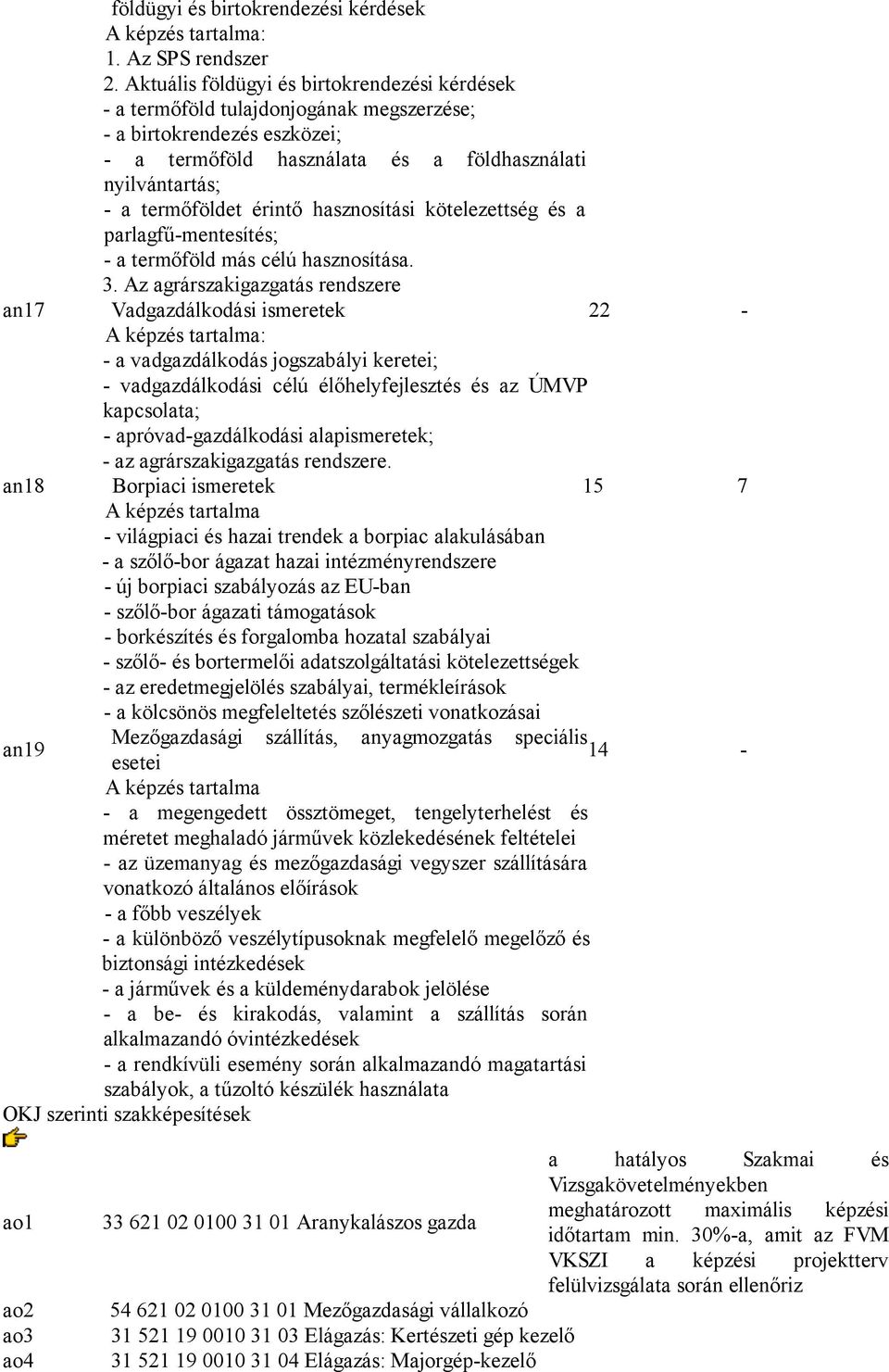 érintő hasznosítási kötelezettség és a parlagfű-mentesítés; - a termőföld más célú hasznosítása. 3.