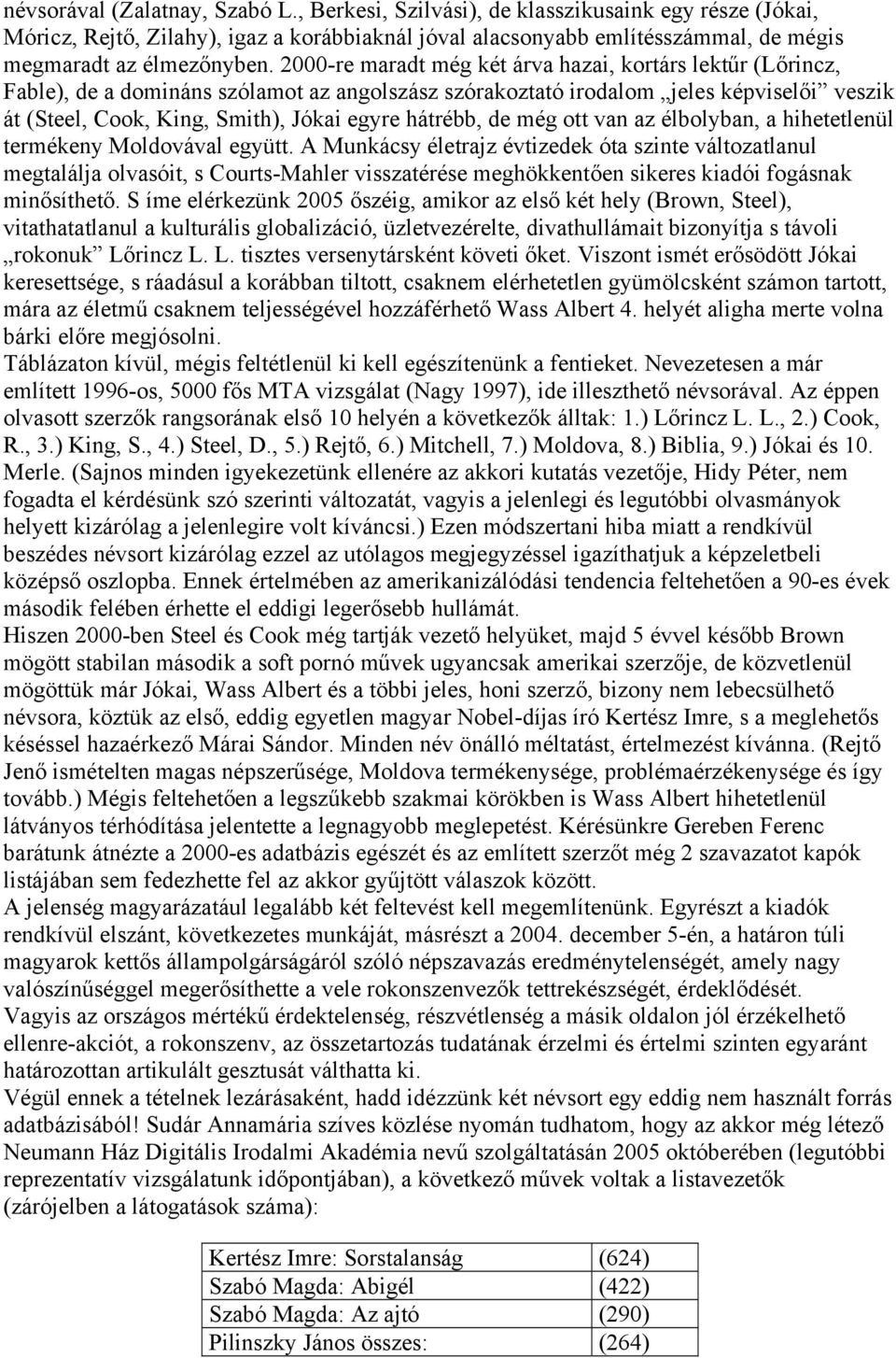 hátrébb, de még ott van az élbolyban, a hihetetlenül termékeny Moldovával együtt.