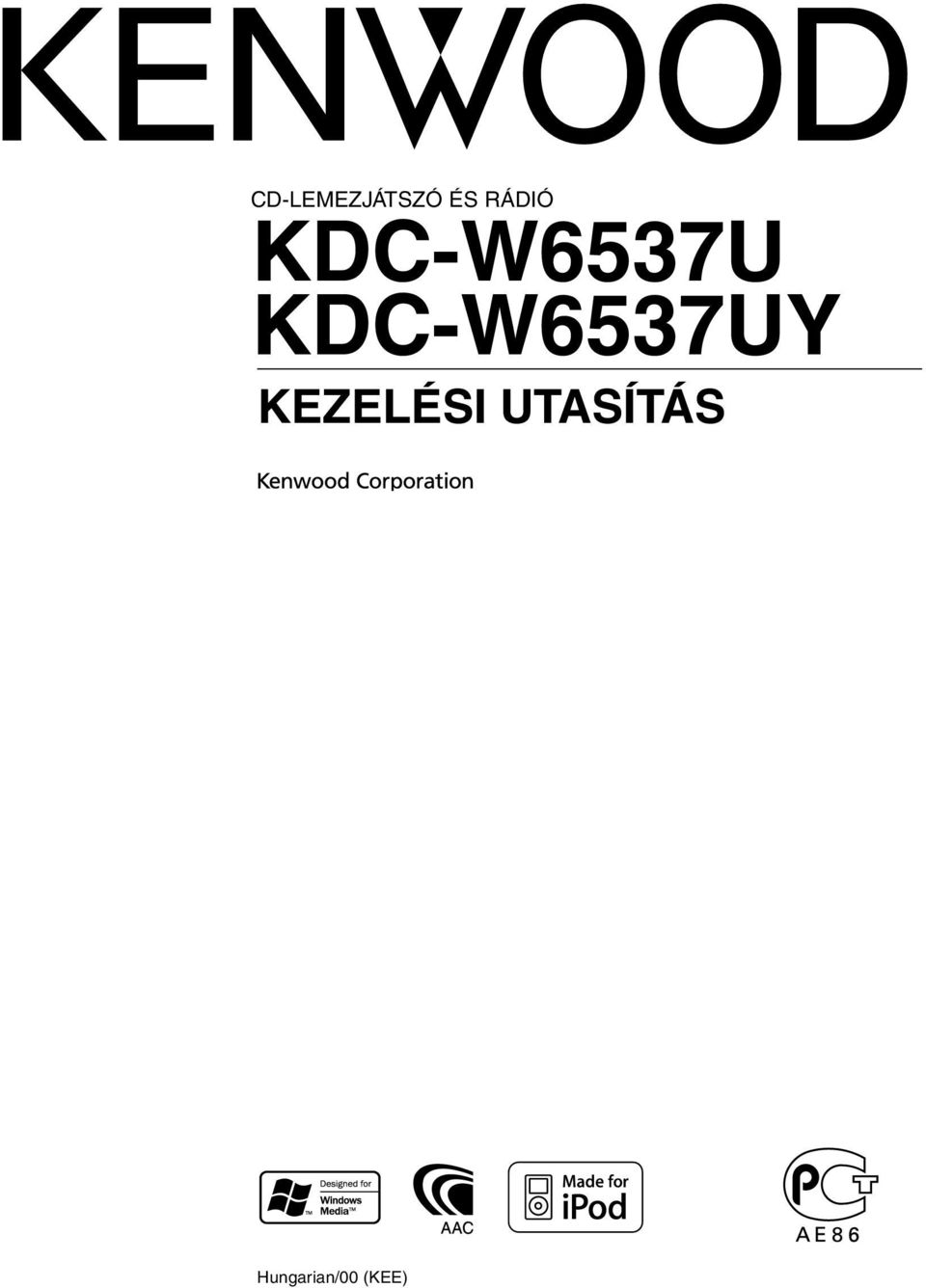 KDC-W6537UY KEZELÉSI