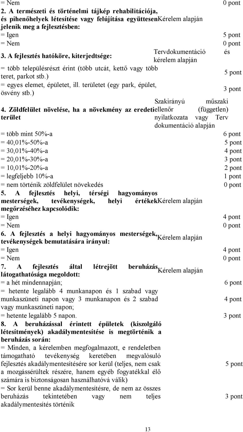 területet (egy park, épület, ösvény stb.) Szakirányú műszaki 4.