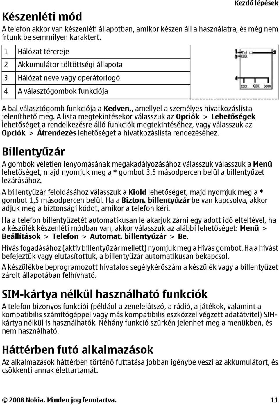 , amellyel a személyes hivatkozáslista jeleníthető meg.