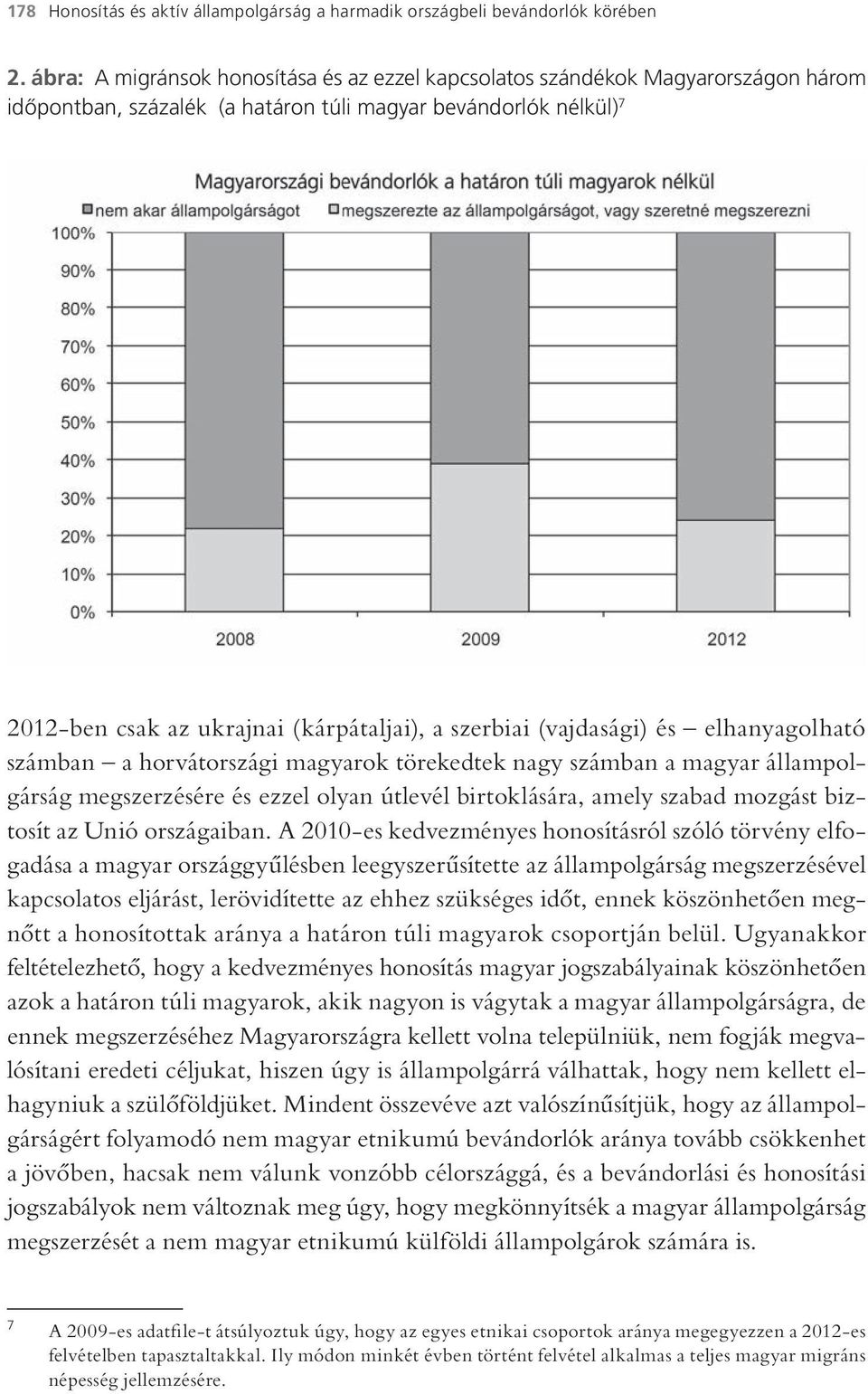 szerbiai (vajdasági) és elhanyagolható számban a horvátországi magyarok törekedtek nagy számban a magyar állampolgárság megszerzésére és ezzel olyan útlevél birtoklására, amely szabad mozgást