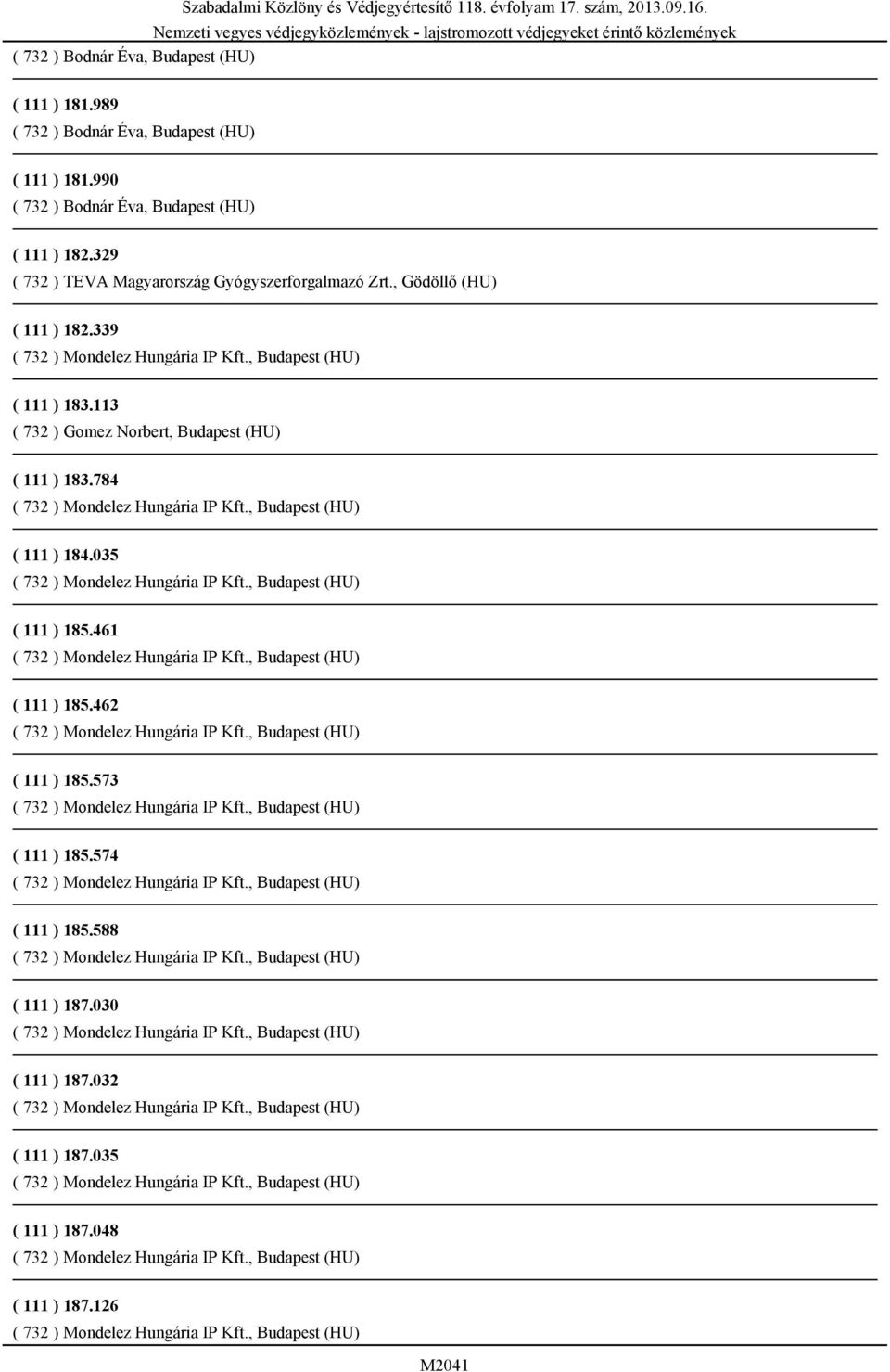 , Gödöllő (HU) ( 111 ) 182.339 ( 111 ) 183.113 ( 732 ) Gomez Norbert, Budapest (HU) ( 111 ) 183.784 ( 111 ) 184.