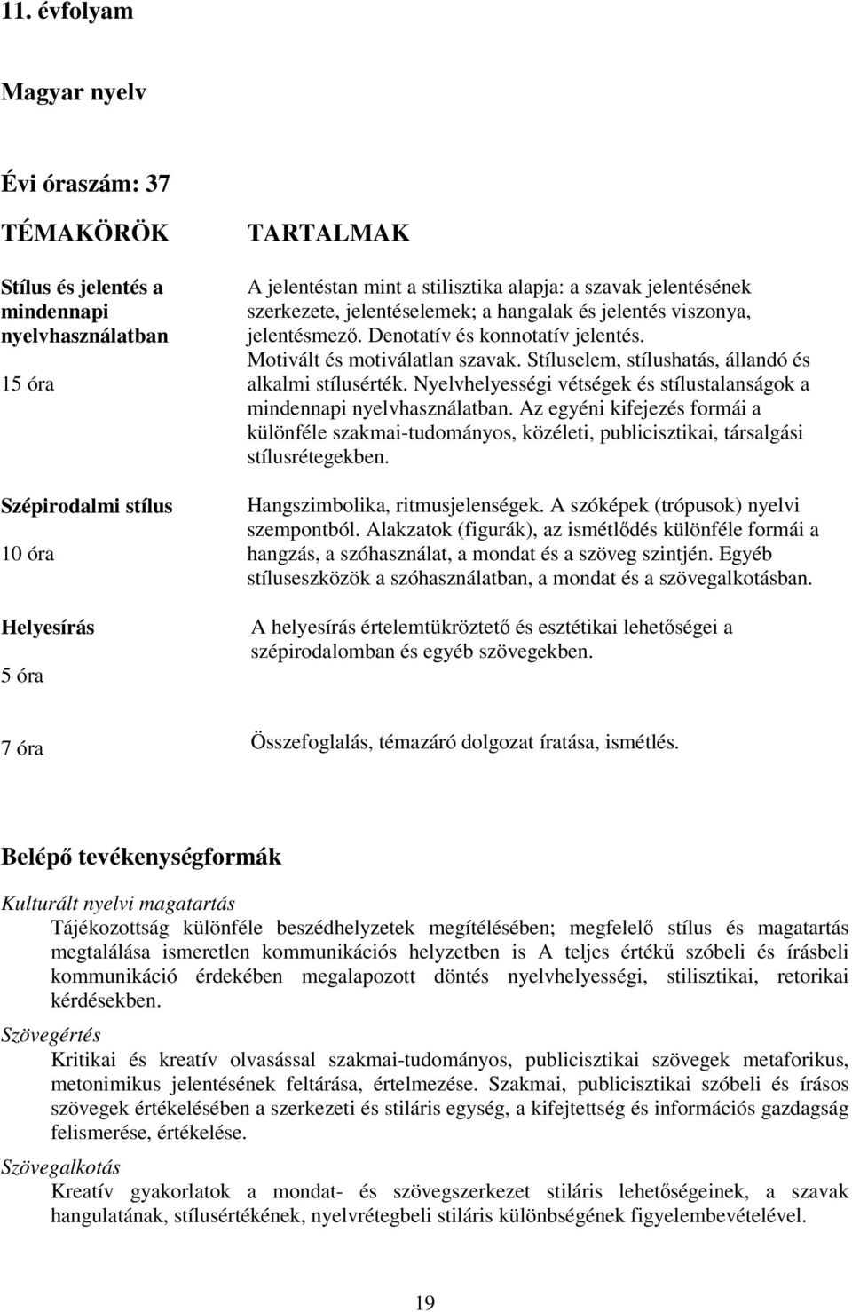 Stíluselem, stílushatás, állandó és alkalmi stílusérték. Nyelvhelyességi vétségek és stílustalanságok a mindennapi nyelvhasználatban.