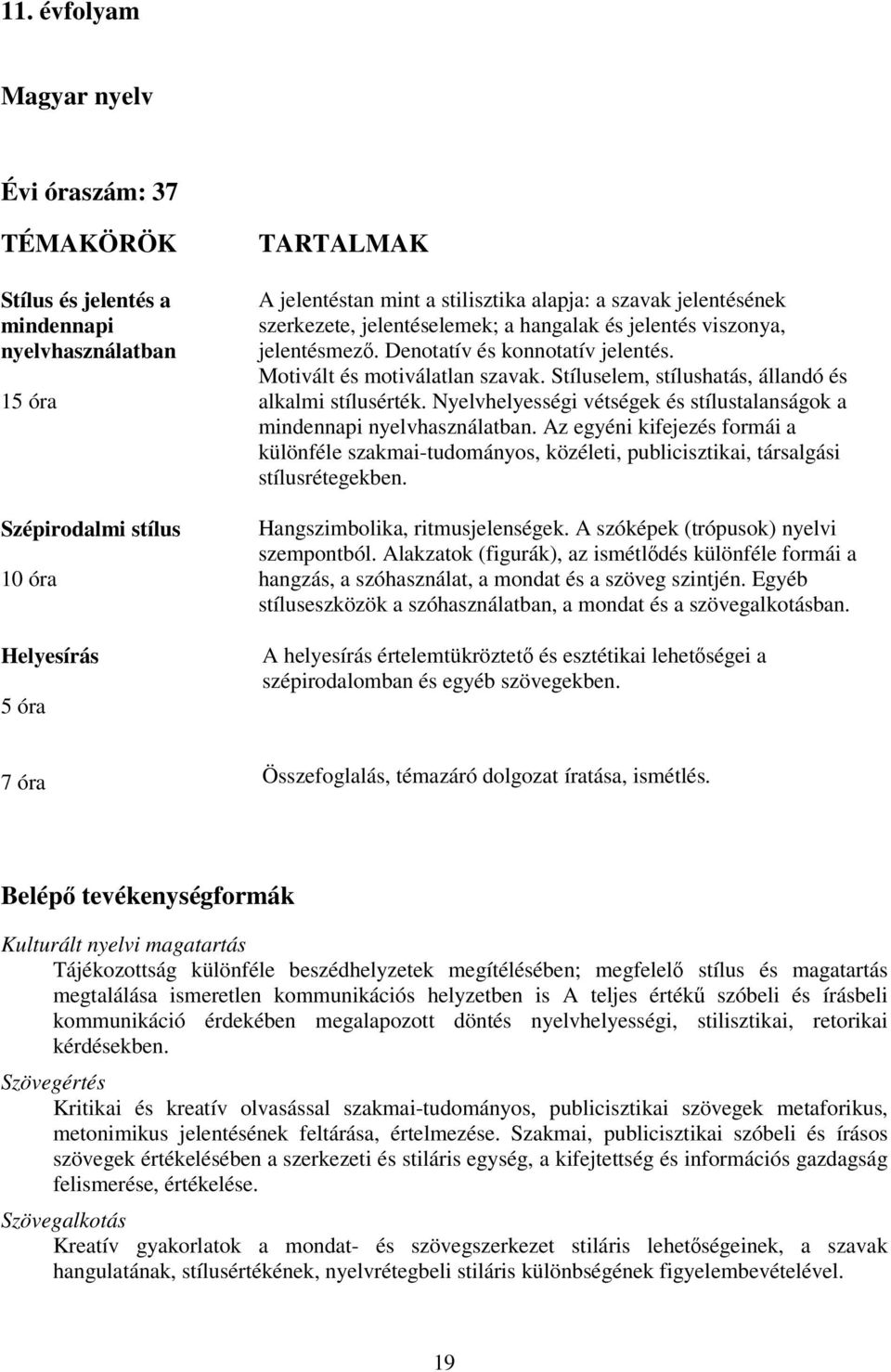 Stíluselem, stílushatás, állandó és alkalmi stílusérték. Nyelvhelyességi vétségek és stílustalanságok a mindennapi nyelvhasználatban.