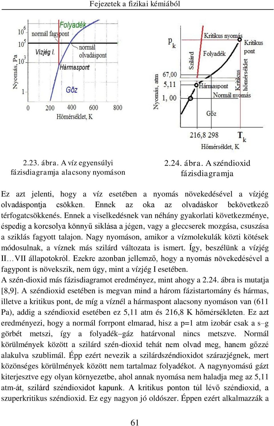 Ennek a viselkedésnek van néhány gyakorlati következénye, éspedig a korcsolya könnyű siklása a jégen, vagy a gleccserek ozgása, csuszása a sziklás fagyott talajon.