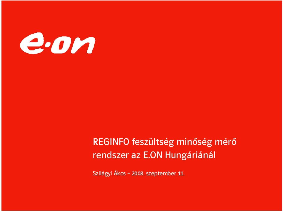 az E.ON Hungáriánál