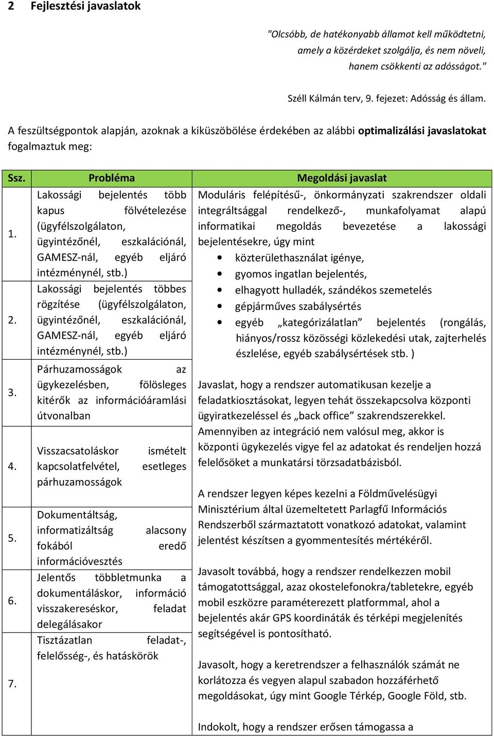 Lakossági bejelentés több kapus fölvételezése (ügyfélszolgálaton, ügyintézőnél, eszkalációnál, GAMESZ-nál, egyéb eljáró intézménynél, stb.