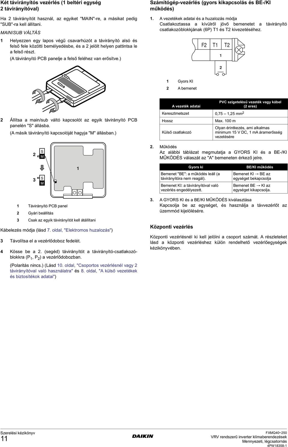 (A távirányító PCB panelje a felső feléhez van erősítve.) Számítógép-vezérlés (gyors kikapcsolás és BE-/KI működés).