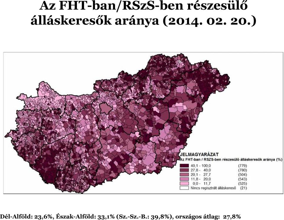 ) Dél-Alföld: 23,6%, Észak-Alföld: