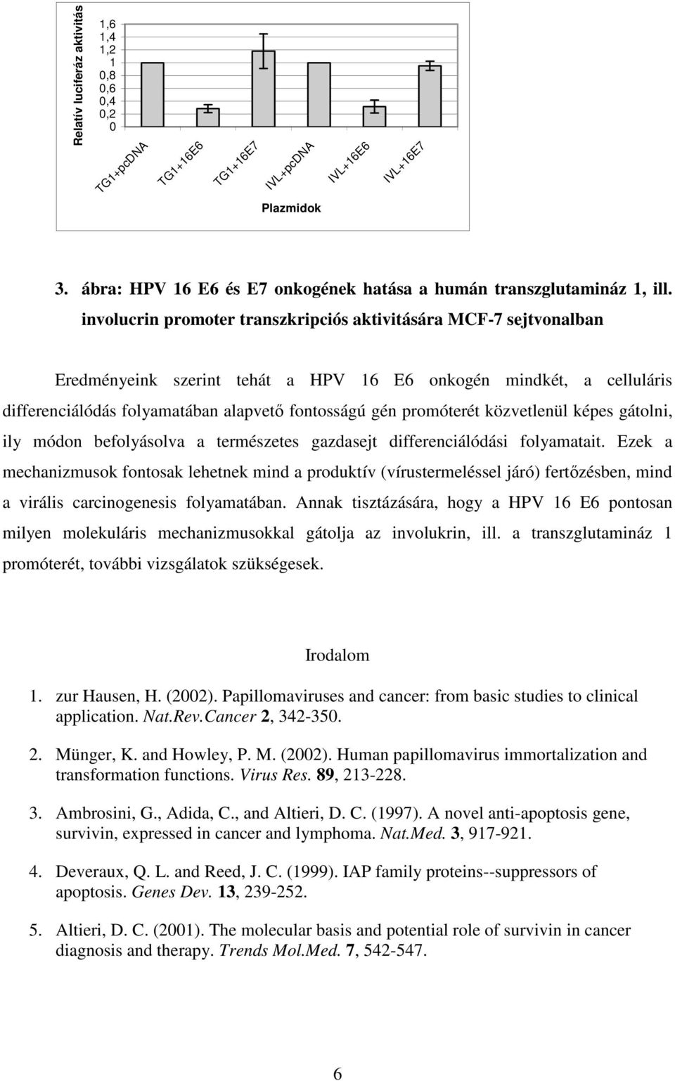 promóterét közvetlenül képes gátolni, ily módon befolyásolva a természetes gazdasejt differenciálódási folyamatait.