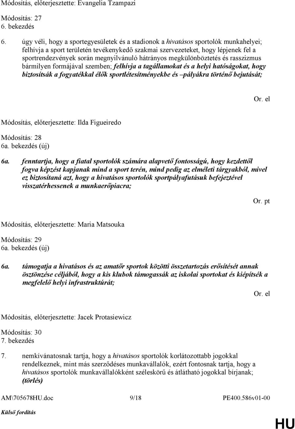 megnyilvánuló hátrányos megkülönböztetés és rasszizmus bármilyen formájával szemben; felhívja a tagállamokat és a helyi hatóságokat, hogy biztosítsák a fogyatékkal élők sportlétesítményekbe és