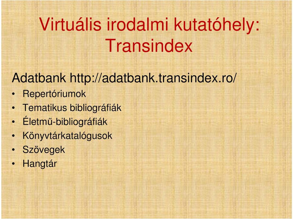 ro/ Repertóriumok Tematikus bibliográfiák