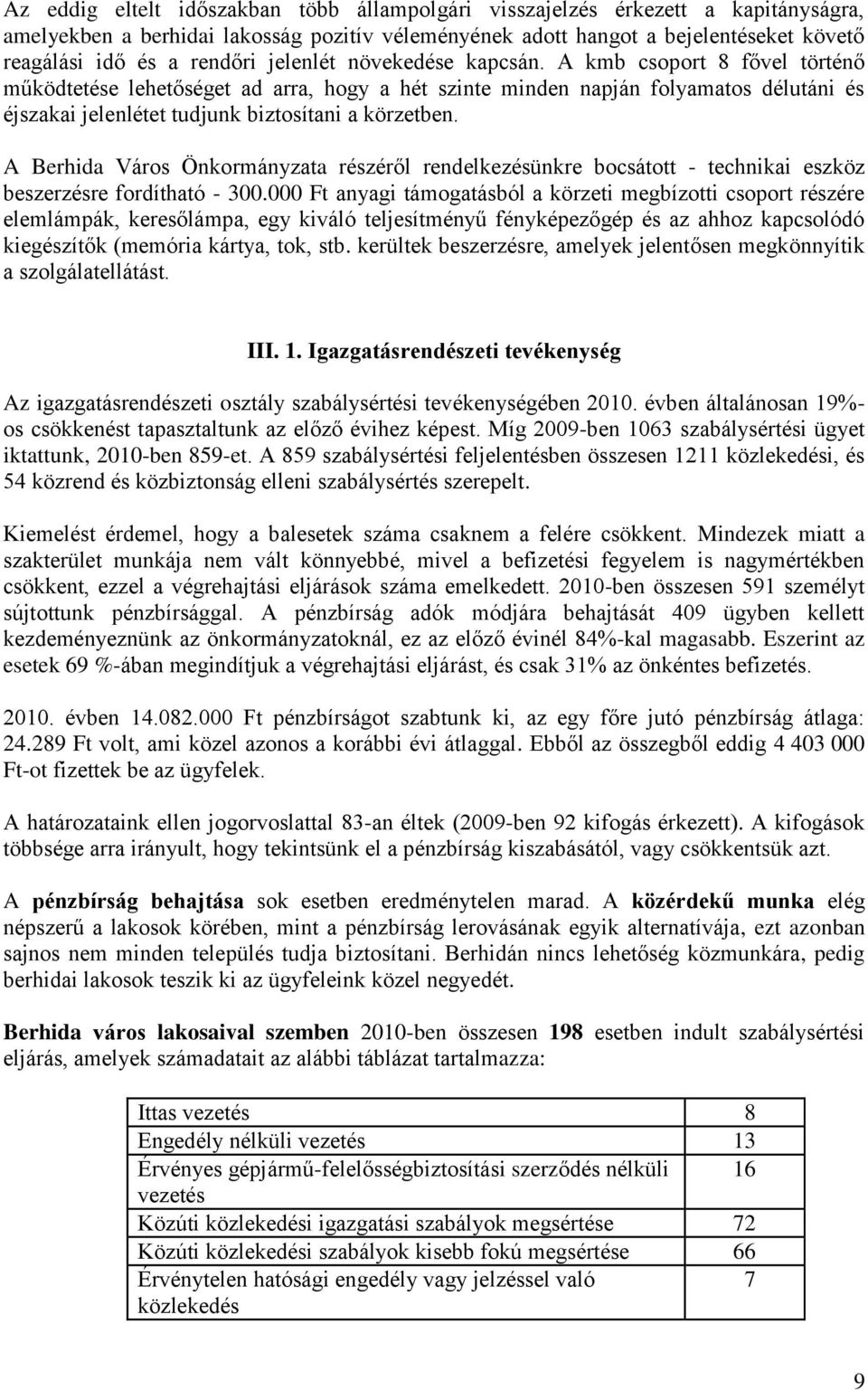 A Berhida Város Önkormányzata részéről rendelkezésünkre bocsátott - technikai eszköz beszerzésre fordítható - 300.