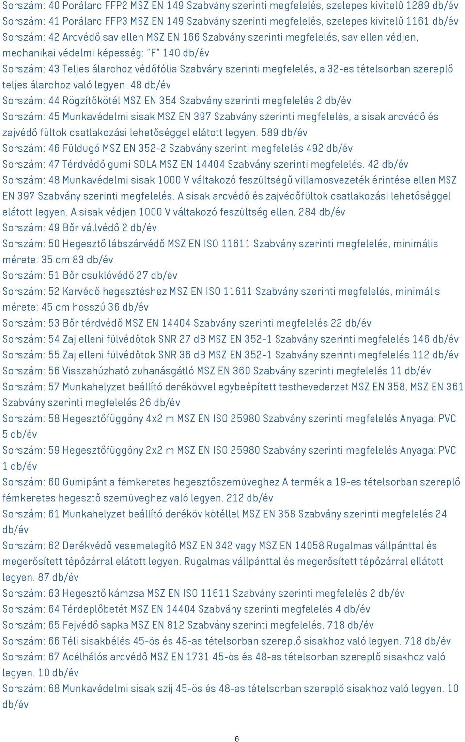 a 32-es tételsorban szereplő teljes álarchoz való legyen.