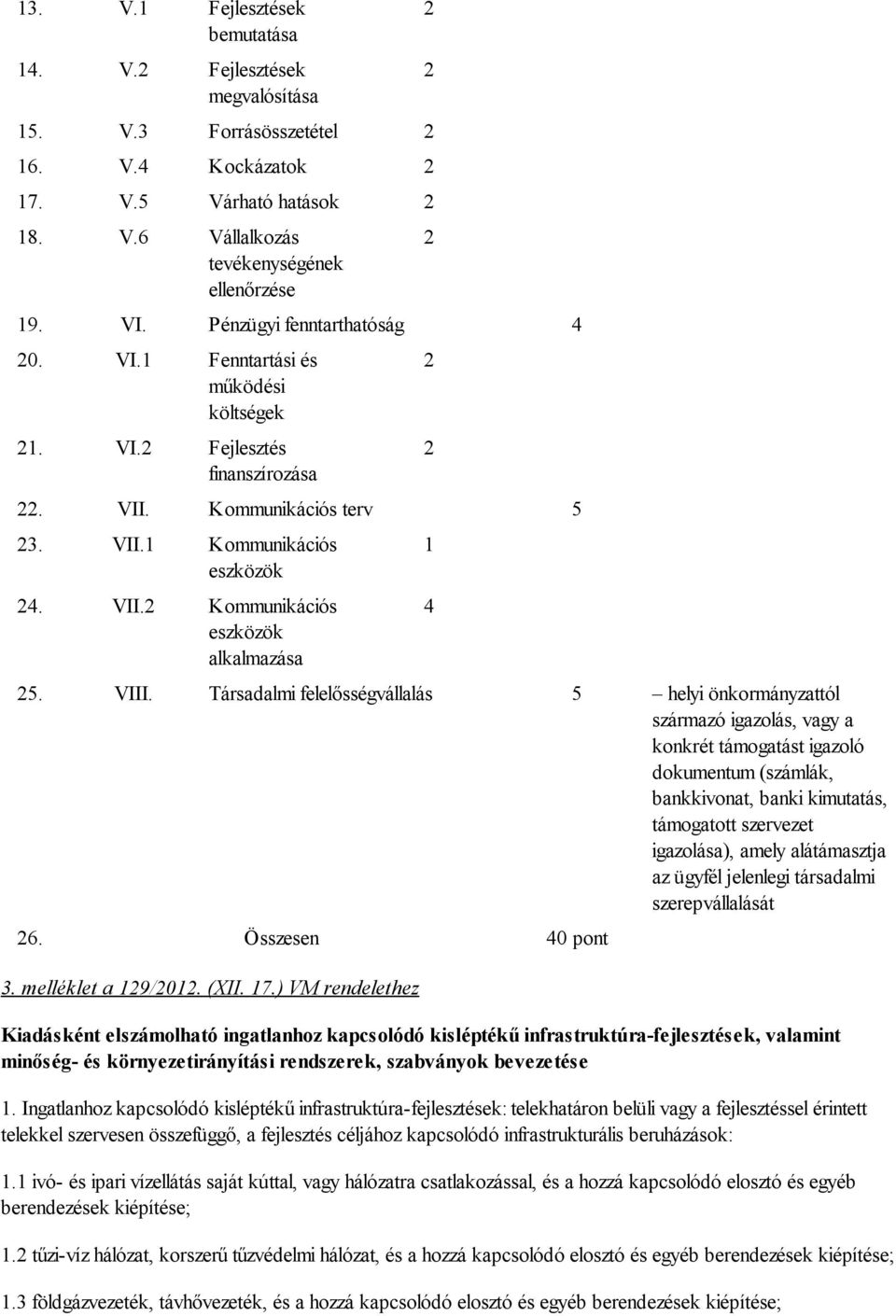 VIII. Társadalmi felelősségvállalás 5 helyi önkormányzattól származó igazolás, vagy a konkrét támogatást igazoló dokumentum (számlák, bankkivonat, banki kimutatás, támogatott szervezet igazolása),