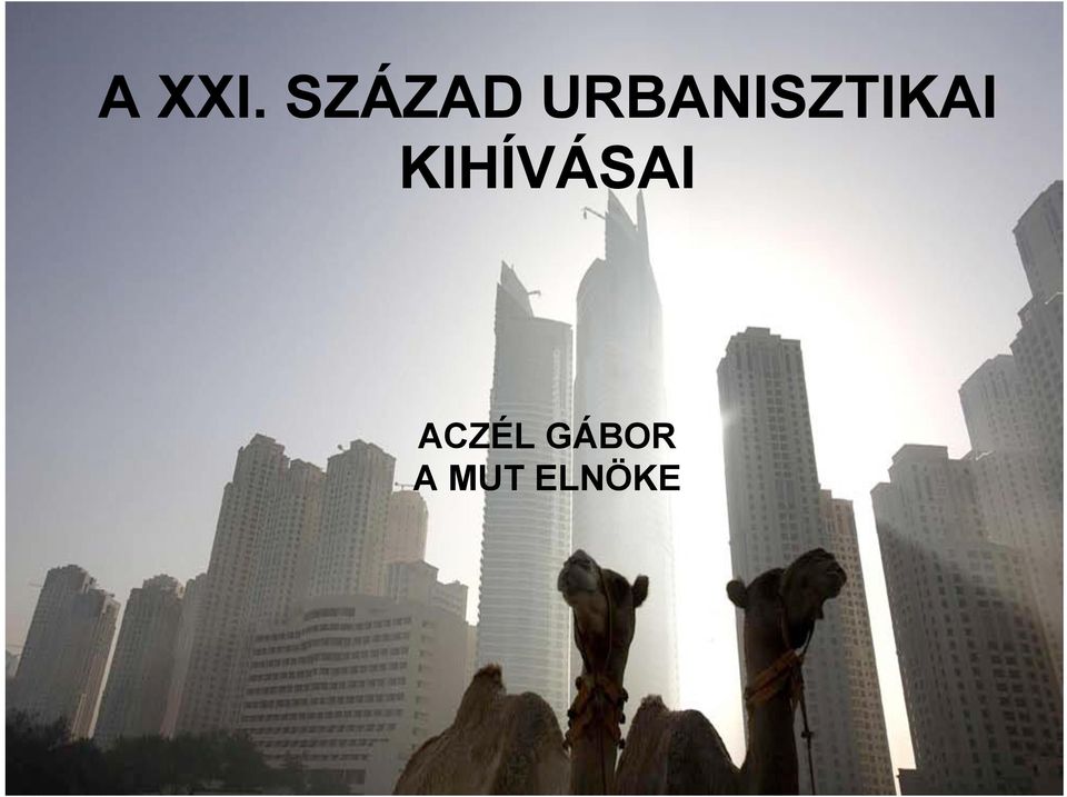 URBANISZTIKAI