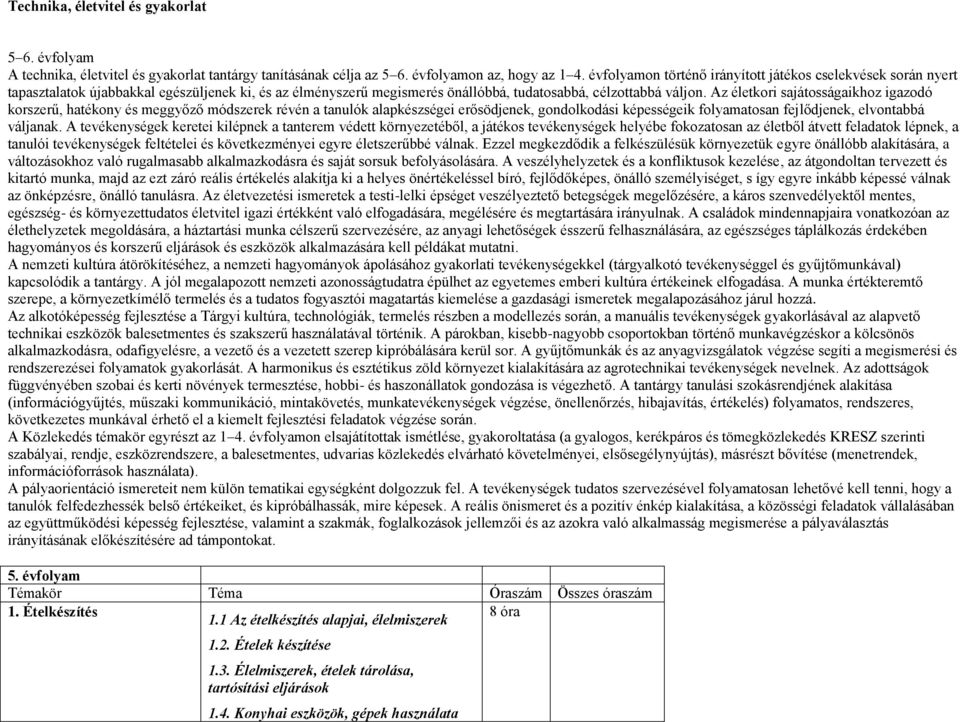 Az életkori sajátosságaikhoz igazodó korszerű, hatékony és meggyőző módszerek révén a tanulók alapkészségei erősödjenek, gondolkodási képességeik folyamatosan fejlődjenek, elvontabbá váljanak.