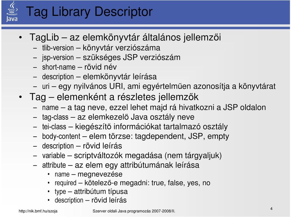 Szerver oldali Java programozás /II. 1. óra. Elemkönyvtárak. Elemkönyvtárak  használata Saját elemkönyvtár készítése. - PDF Free Download