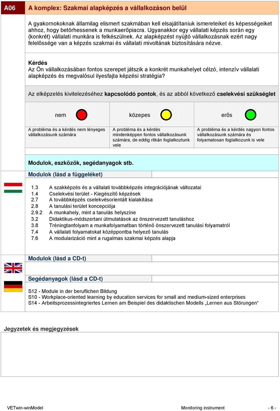 Az alapképzést nyújtó vállalkozásnak ezért nagy felelőssége van a képzés szakmai és vállalati mivoltának biztosítására nézve.