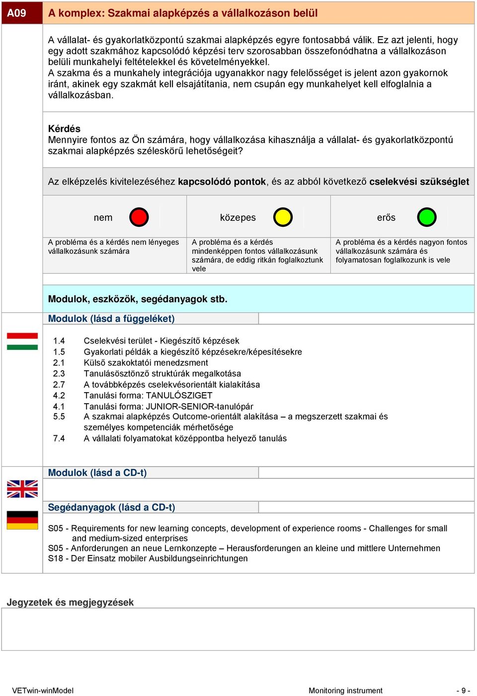 A szakma és a munkahely integrációja ugyanakkor nagy felelősséget is jelent azon gyakornok iránt, akinek egy szakmát kell elsajátítania, nem csupán egy munkahelyet kell elfoglalnia a vállalkozásban.